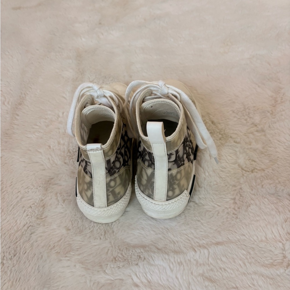 Dior B23 High-Top Sneakers in White and Black - Picture 8 of 12